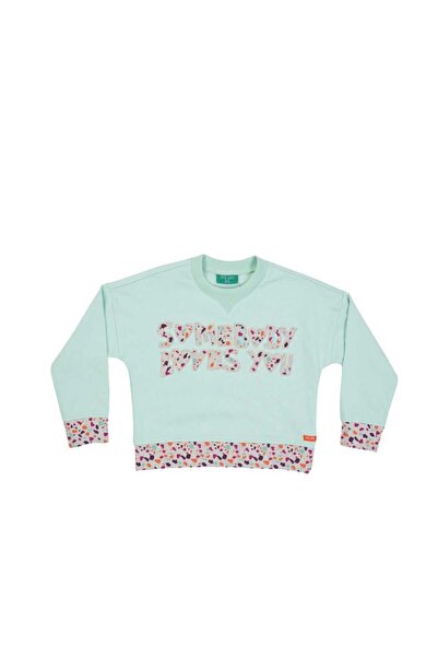 JO&JUKE Mint Green Slogan Sweatshirt
