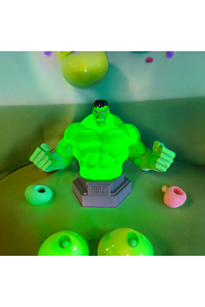 Genel Markalar Hulk Figür Gece Lambası Masaüstü Gece Lambası Çocuk Odası Deko...
