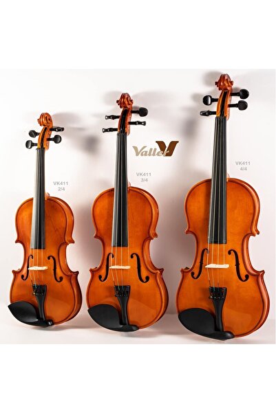 VALLER Vk411 3/4 (10-13 YAŞ) Parlak Cilalı Keman