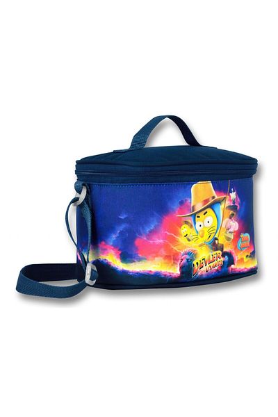 ÜMİT ÇANTA Boy's Thermal Insulated Lunch Box - Umit Bag Kral Şakir Devler Woke Up - Navy Blue-Yellow