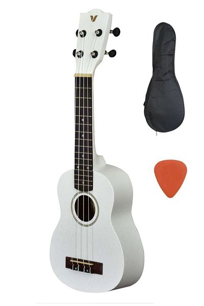 VALLER White Soprano Ukulele - Us51 Wh