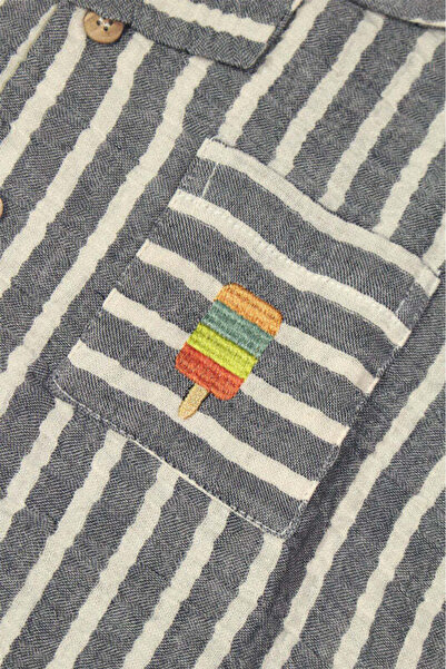 Miela Kids Сорочка з вишитим морозивом з мусліну Resort