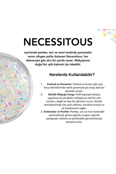 The Glitter Lab Glossy Glitter with Gel Form - Necessitous