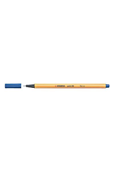 Stabilo Point 88 Blue Fine Felt Tip Pen - 0.4 Mm (5 Pieces)