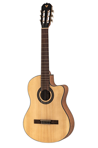 VALLER Vg250ceq Cutaway Elektro Klasik Gitar