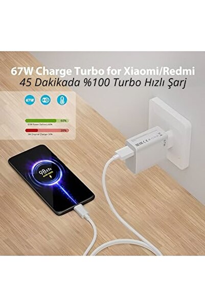 Store Type-c 67w (WATT) %100 Turbo Hızlı Şarj Aleti Adaptörü Ve Kablosu (KUTULU SET)