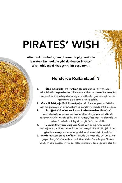 The Glitter Lab Jel Formlu Parlak Glitter - PIRATES' WISH
