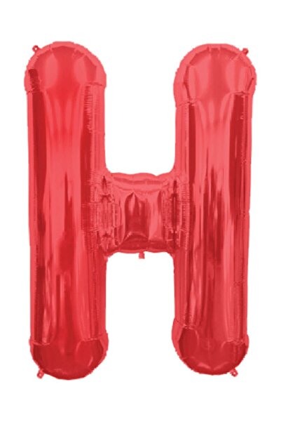 Partijet H Harf Kırmızı Folyo Balon 35 cm