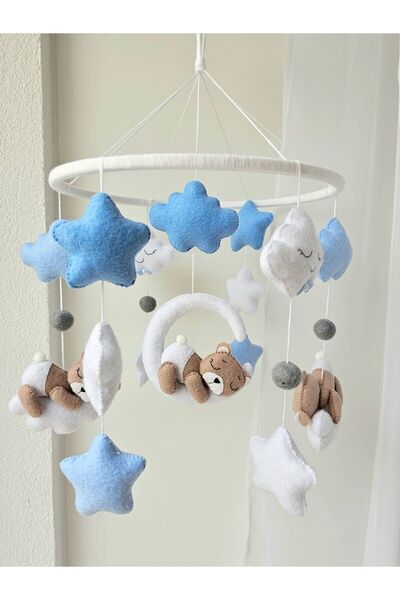 EFSBABY (Müzikli)Erkek Bebek Dönencesi Ayıcıklı Dönence
