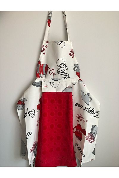 handyco Red Coffee Kitchen Apron