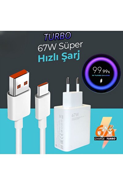 Store Type-c 67w (WATT) %100 Turbo Hızlı Şarj Aleti Adaptörü Ve Kablosu (KUTULU SET)