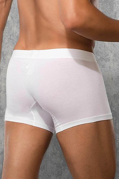 Doreanse Λευκά Boxers - Ανδρικά, Modal Λεπτό Ύφασμα, Τσάντες, Κανονικό πόδι C2T2N7O1