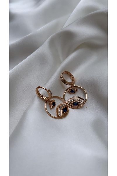 Accessories Xuping Steel Earrings - Eye Detail