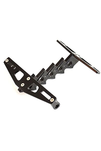 Csr MOTOSIKLET PLAKALIK CNC KESİM ALÜMİNYUM SİNYAL BAĞLANTILI SABİT ÜNİVERSAL SİYAH