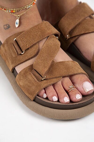 Manijero Γυναικείες παντόφλες από γνήσιο δέρμα με σχέδιο Tulipan - Κασκόλ