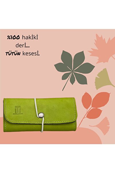 TULEİ Hakiki deri tütün cüzdanı, tütün kesesi,tütün cüzdanı