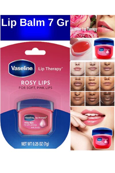 Vaseline Dudak Terapisi Renkli Dudak Balsamı Mini, Pembe,0.25 Ons 7 Gr