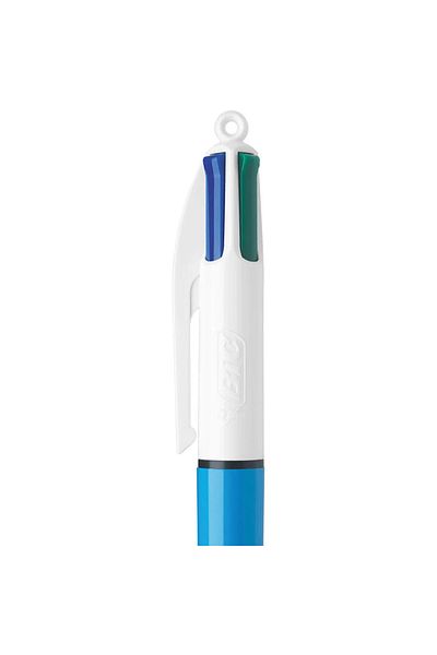 Bic 1.0mm Tip 4 Colors Ballpoint Pen - Blue, Red, Green and Black (3 Pieces)