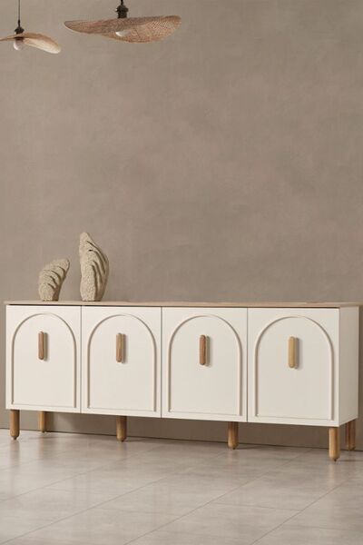 BuğdaycıGrup Bohem Konsol Aynasız 200 cm Kapaklı Premium Konsol