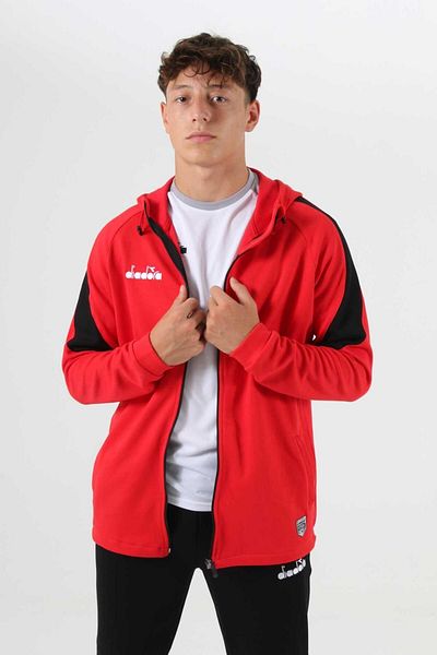 Diadora Red Saturn Camping Tracksuit - Hooded, Single Top