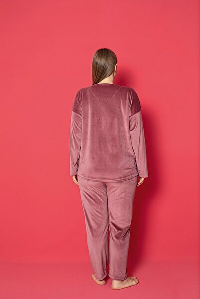 CALİA New Season Velvet Women's Oversize Pajamas Set
