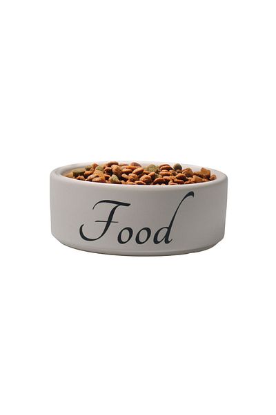 Yılmazel Stylish and Durable White Ceramic Food and Water Containers - the Best Choice for Your Pets!