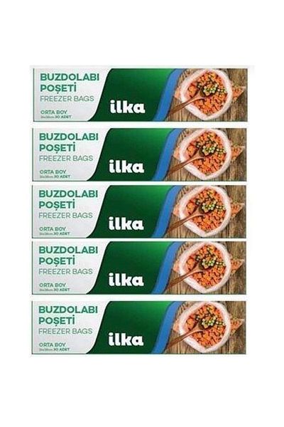 İlka Refrigerator Bag Medium Size 5 Pack of 30