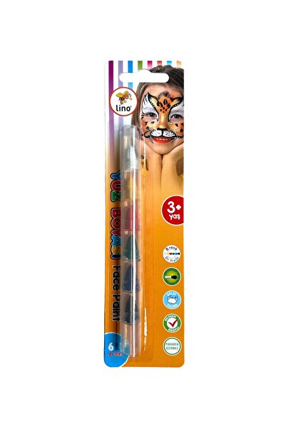 Lino LİNO YÜZ BOYASI 6 IN 1 (6 RENK BİR ARADA YIKANABİLİR)