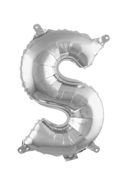 BİDOLUMUTLULUK Harf Gümüş Folyo Balon16 İnç 36 cm Parti Eğlence Kutlama