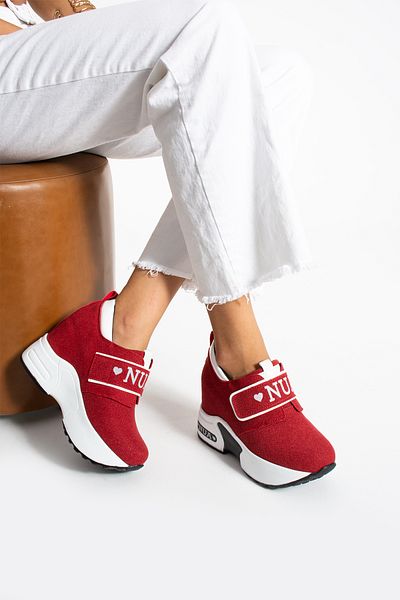 nuaA Nua Suede Casual Shoes - 10 cm Hidden Heel, Filled Sole