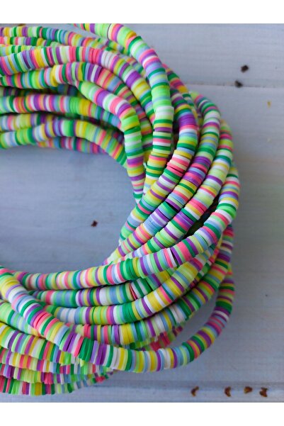 Bonanka خرز عجينة فيمو سلسلة 6 مم - (سلسلتان)