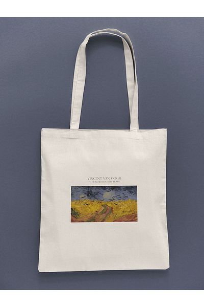 daystore Van Gogh - Σχεδιασμένη υφασμάτινη τσάντα Wheatfield With Crows