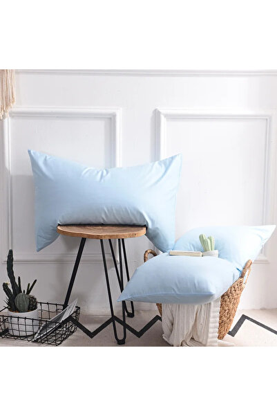 AKGÜN EV TEKSTİLİ مجموعة من 2 كيس وسادة قطني عادي