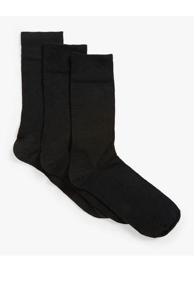 MY MENORA SOCKS Черни обикновени чорапи ASKER - Комплект от 12 чифта