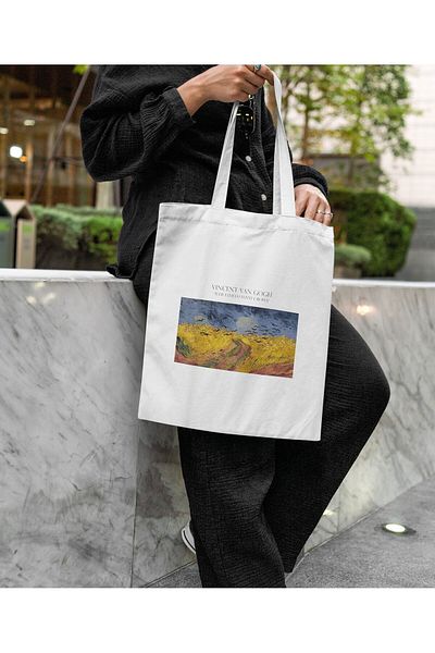 daystore Van Gogh - Σχεδιασμένη υφασμάτινη τσάντα Wheatfield With Crows