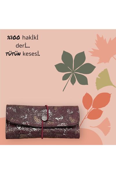 TULEİ hakiki deri tütün kesesi, tütün cüzdanı, tütün saklama kesesi