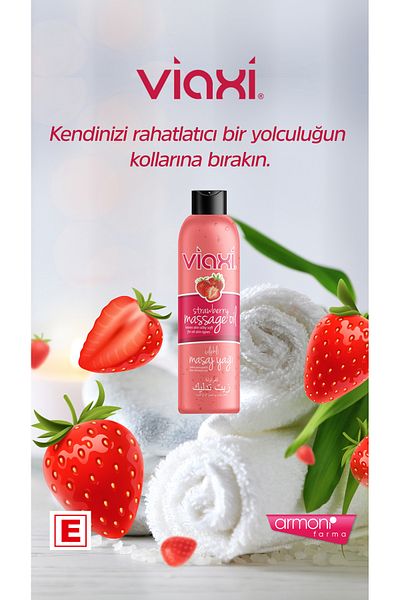 Viaxi 177 ml Strawberry Flavored Massage Oil