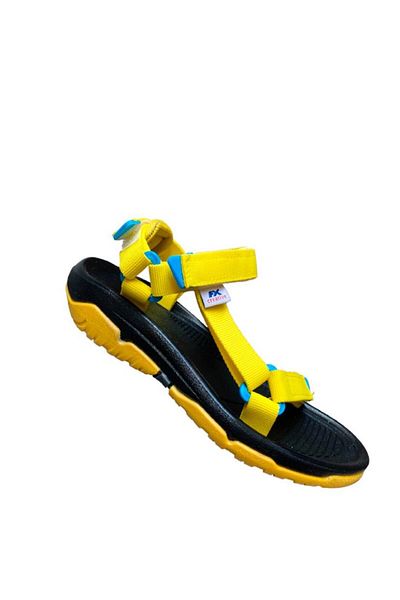 şibidik Sandale sport pentru copii FX cu talpă anti-alunecare Velcro - Galben Albastru, Mărime largă