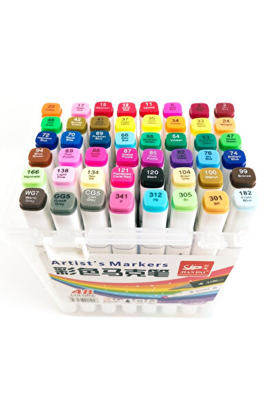 Ümraniye Hobi Sanat Silky Touch Marker Art 48 Adet Kutulu Kalem Seti