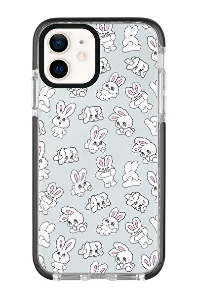 shoptocase Iphone 11 Uyumlu Tavşan Desenli Kenar Korumalı Impact Telefon Kılıfı