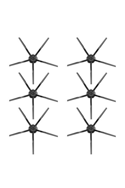Mija Roborock S7 Sonic - 6 Pieces Black Side Brush Compatible Mopping