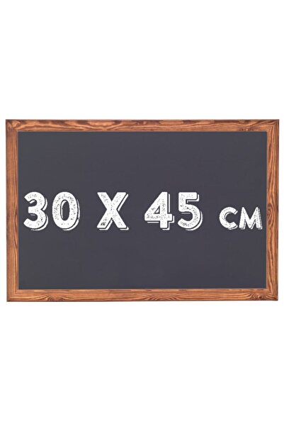 Chalky Kara Tahta Ahşap Çerçeveli Tebeşir Yazı Tahtası Siyah