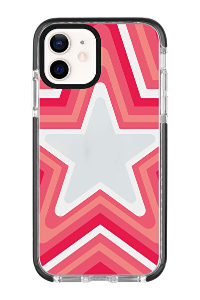 shoptocase Iphone 11 Uyumlu Stars Desenli Kenar Korumalı Impact Telefon Kılıfı