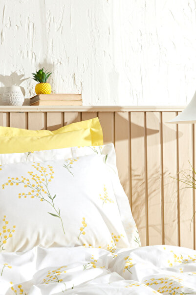 Karaca Home Loretta %100 Pamuk Tek Kişilik Nevresim Takımı Sarı (PP)