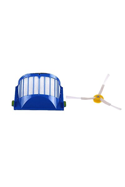 FilterHauz Roomba 600 and 800 Model Hepa Filter and Side Brush Set - 1 Piece