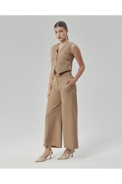 Nuseel Pantaloni și vestă cu talie înaltă pentru sezonul nou - nurcă