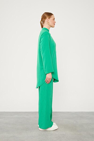 Levidor Benetton Hakim Yaka Piliseli Kumaş İkili Takım