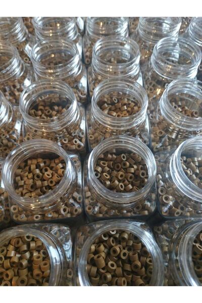 cosmeticsdeppo Χρώμα μεσαίου καφέ 1.000 τεμάχια σφαιρίδια σιλικόνης για επέκτ...