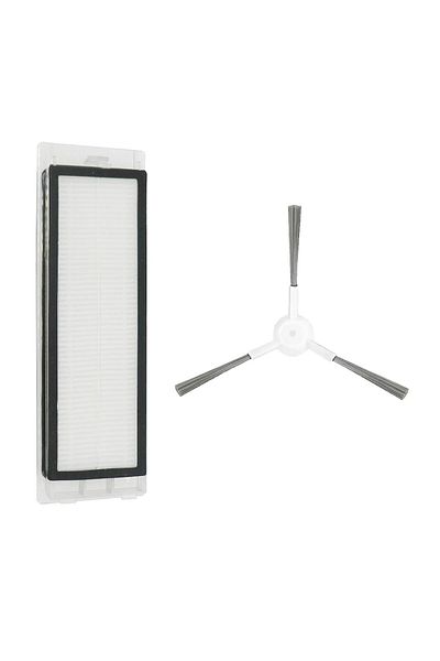 Mija Dreame Bot L10 L10s Pro 1 - Compatible White Side Brush with Hepa Filter