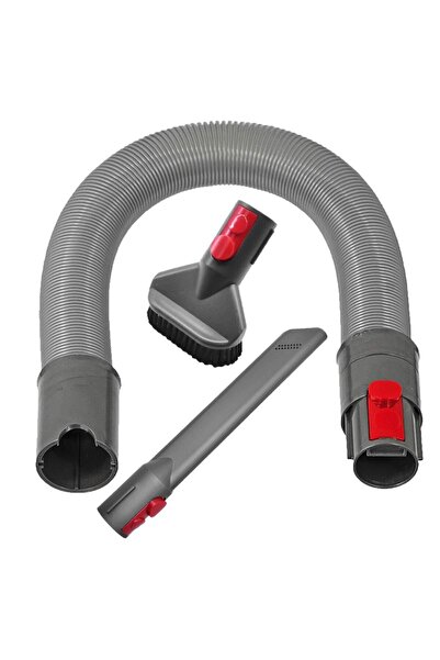 FilterHauz Dyson V7 V8 V10 V11 V15 Uyumlu Temizlik Başlık Seti I Hortum + Uzun Uç + Fırça Uç